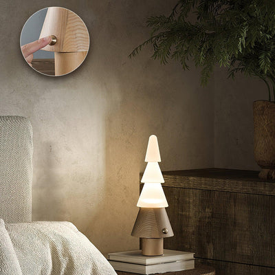 Elveette Modern Wood Table Lamp