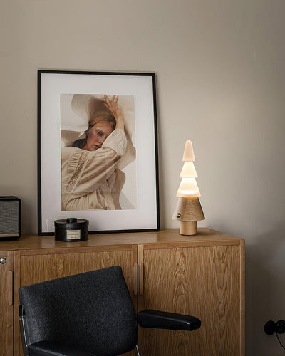Elveette Modern Wood Table Lamp