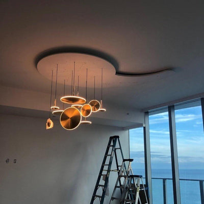 Uvenisra Modern Minimalist Dish Pendant Light - Neutral Decor