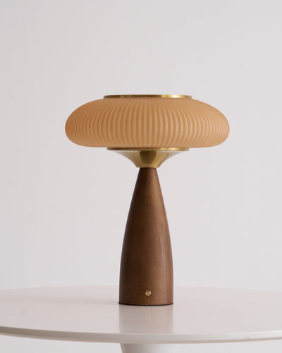 Syleena Wood Scandinavian Table Lamp