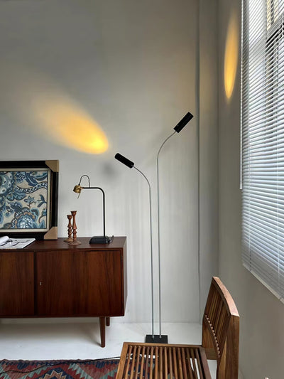 Telum Minimalist Black Floor Lamp