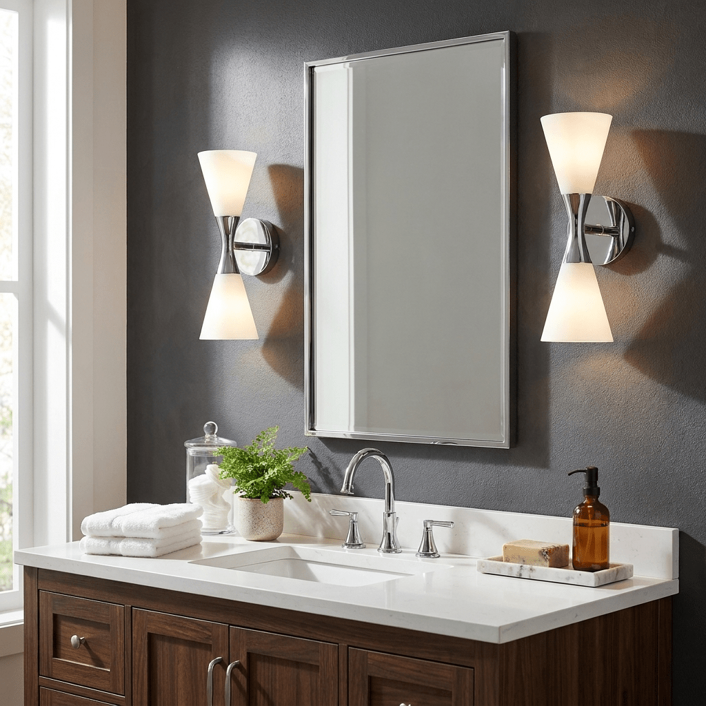 Dureline  Double Cone Wall Sconce