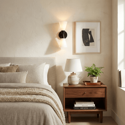Dureline  Double Cone Wall Sconce