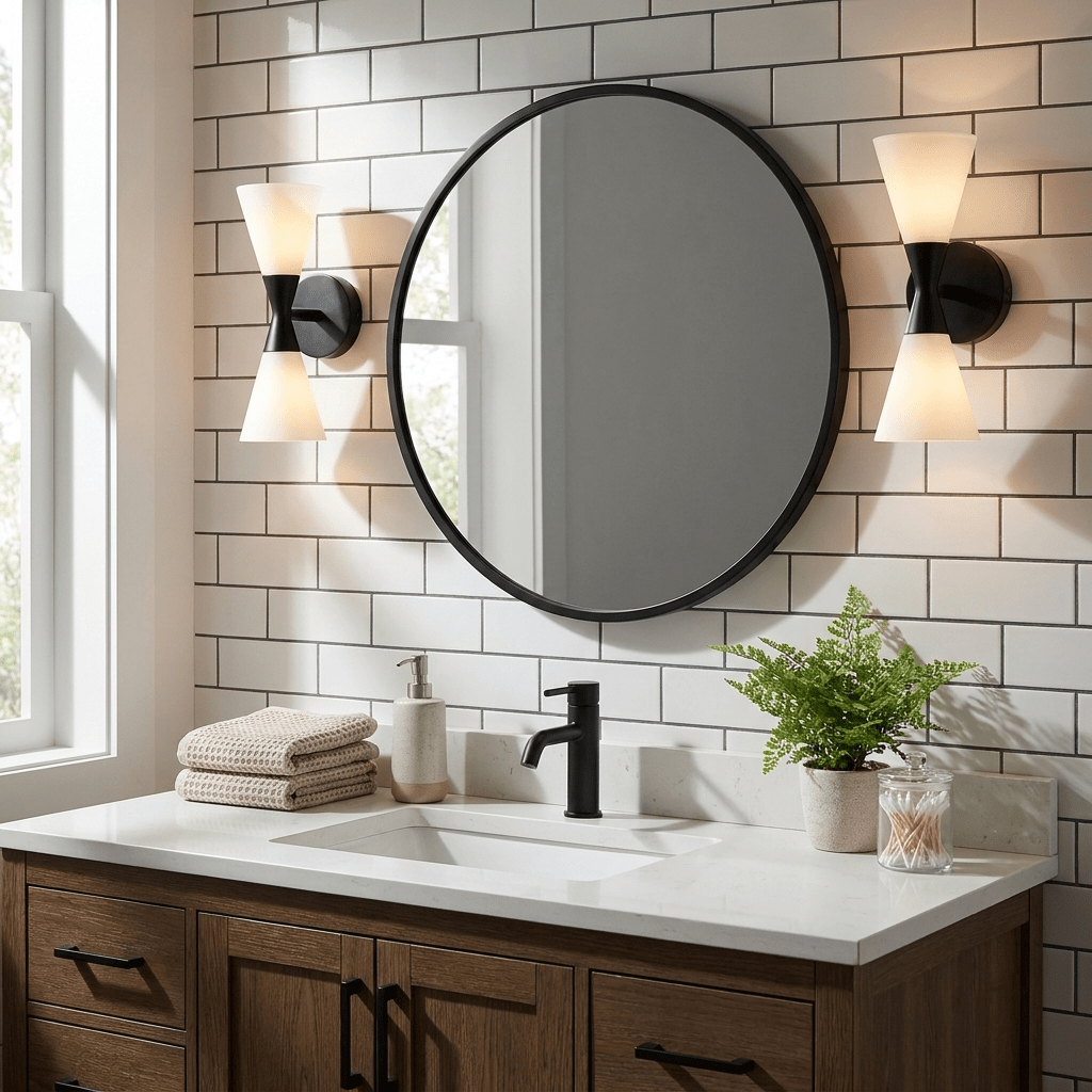 Dureline  Double Cone Wall Sconce