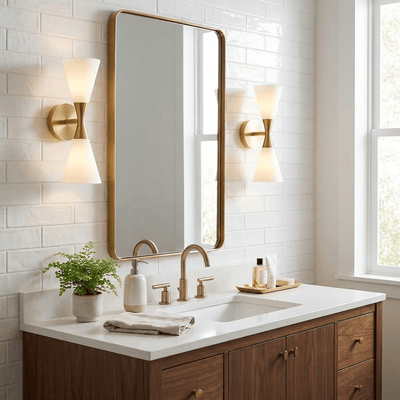 Dureline  Double Cone Wall Sconce
