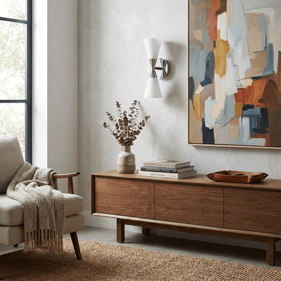 Dureline  Double Cone Wall Sconce