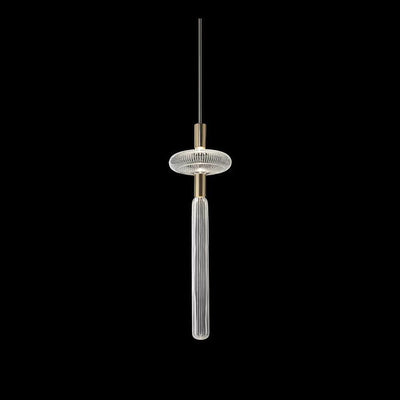 Tika Pendant Lamp Crystal Cylinder Cipher Contemporary
