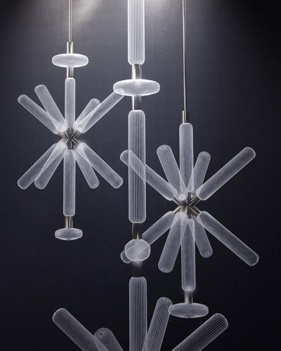 Tika Pendant Lamp Crystal Cylinder Cipher Contemporary
