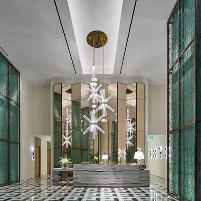 Tika Pendant Lamp Crystal Cylinder Cipher Contemporary