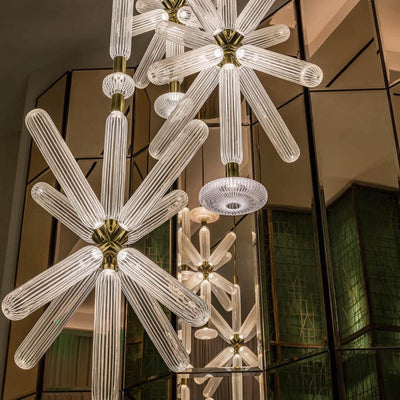 Tika Pendant Lamp Crystal Cylinder Cipher Contemporary