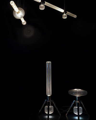 Tika Pendant Lamp Crystal Cylinder Cipher Contemporary