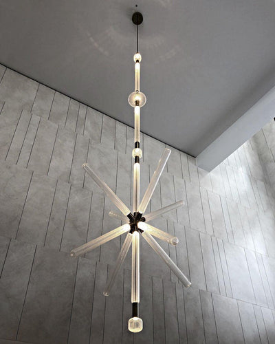 Tika Pendant Lamp Crystal Cylinder Cipher Contemporary