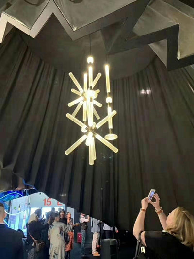 Tika Pendant Lamp Crystal Cylinder Cipher Contemporary