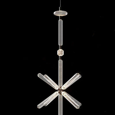 Tika Pendant Lamp Crystal Cylinder Cipher Contemporary