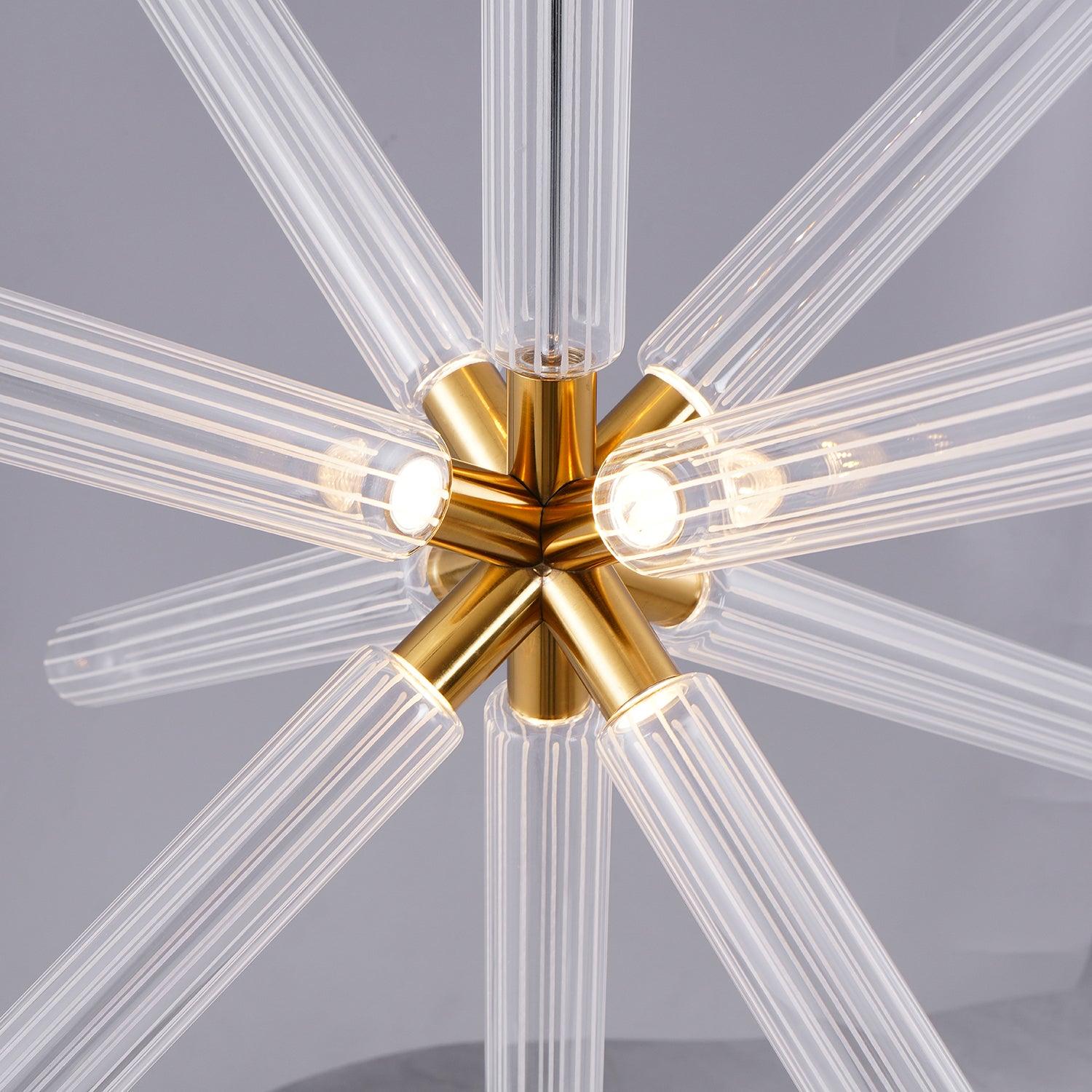 Tika Pendant Lamp Crystal Cylinder Cipher Contemporary