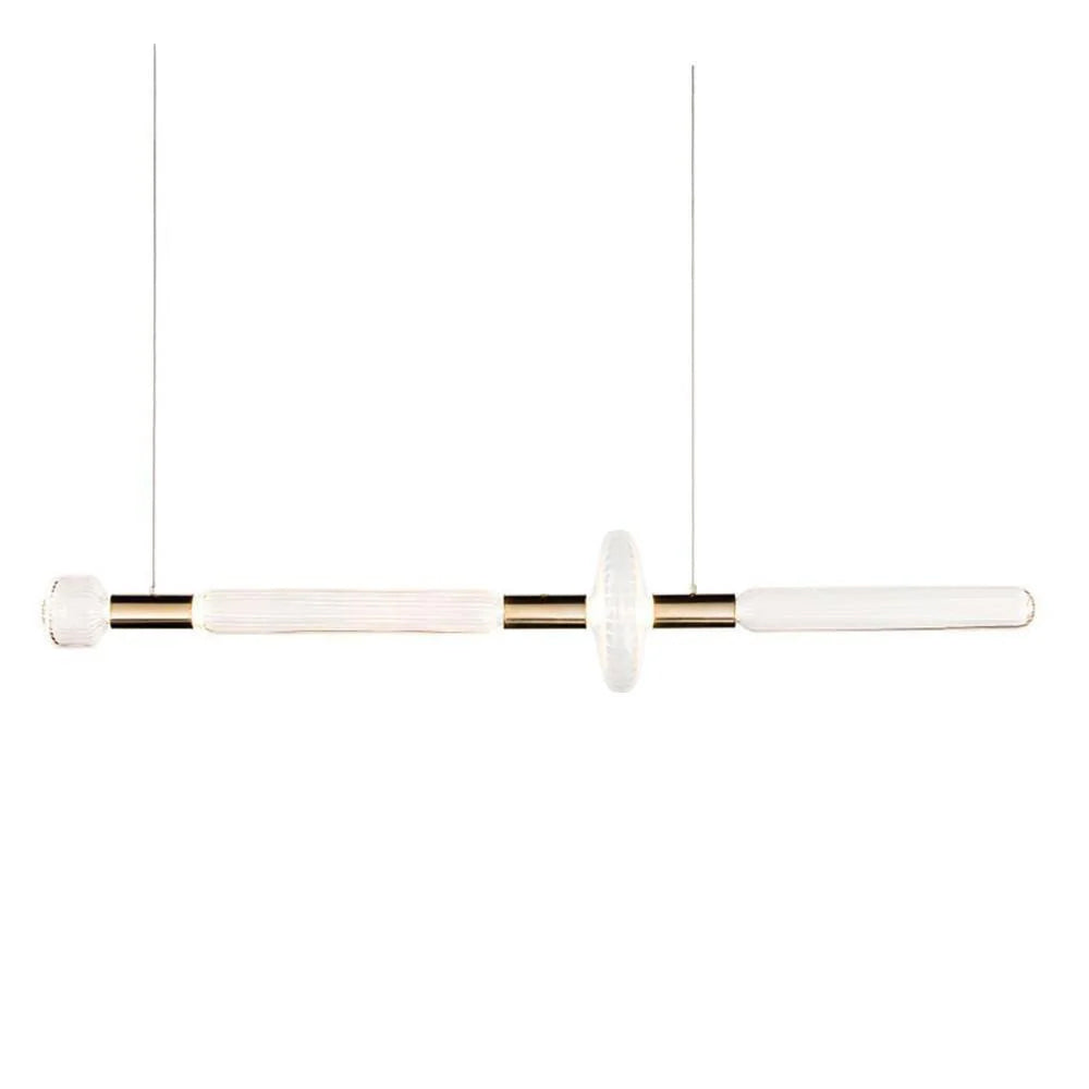 Tika Pendant Lamp Crystal Cylinder Cipher Contemporary