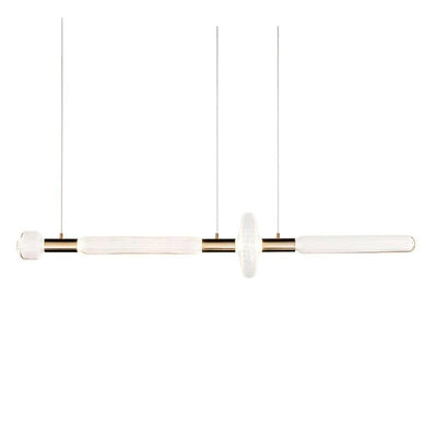Tika Pendant Lamp Crystal Cylinder Cipher Contemporary