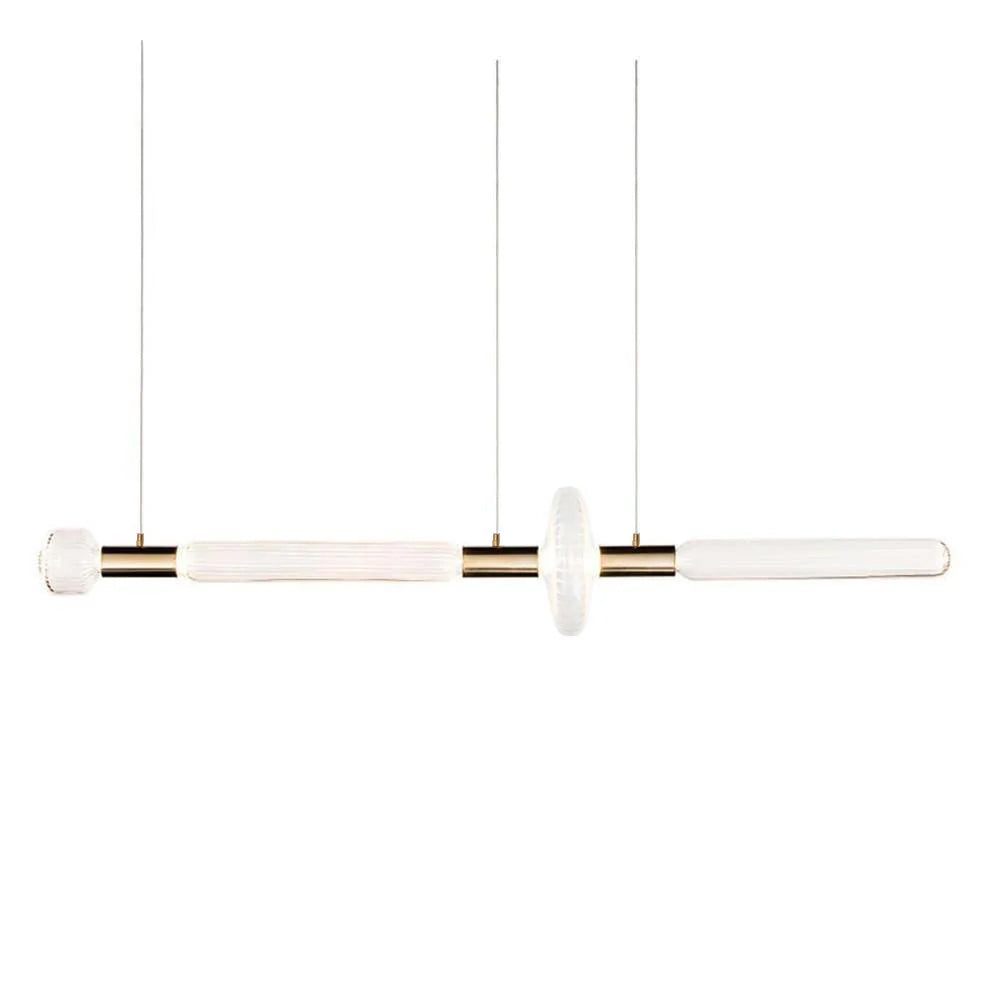 Tika Pendant Lamp Crystal Cylinder Cipher Contemporary