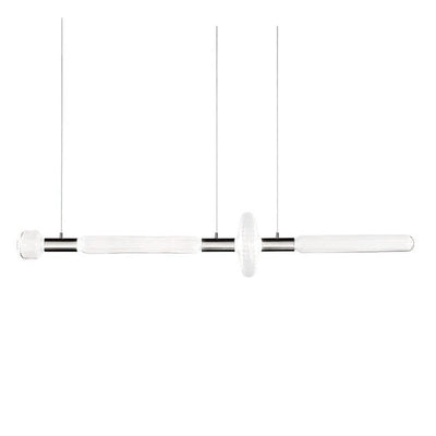 Tika Pendant Lamp Crystal Cylinder Cipher Contemporary