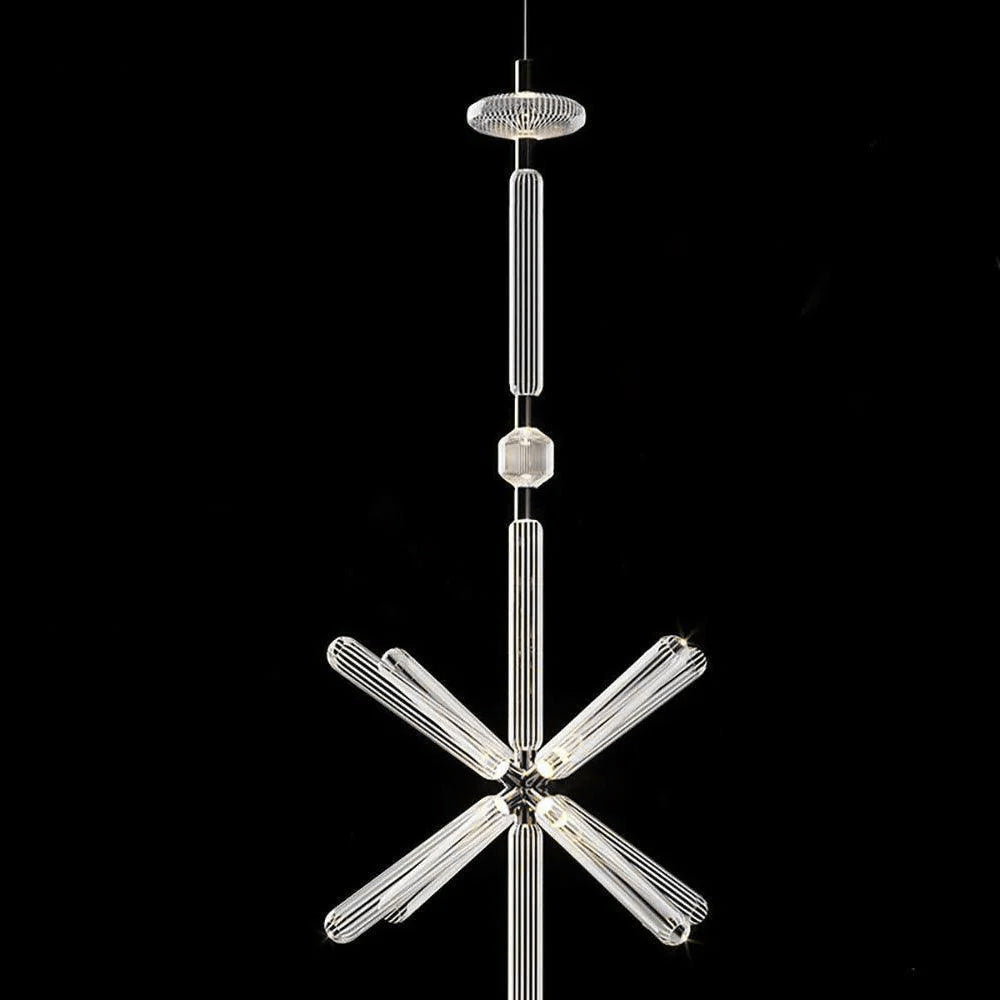 Tika Pendant Lamp Crystal Cylinder Cipher Contemporary