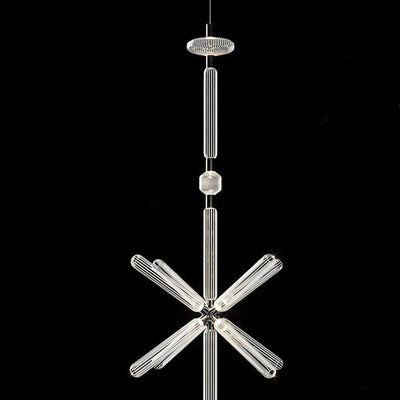 Tika Pendant Lamp Crystal Cylinder Cipher Contemporary