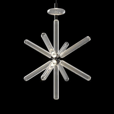 Tika Pendant Lamp Crystal Cylinder Cipher Contemporary