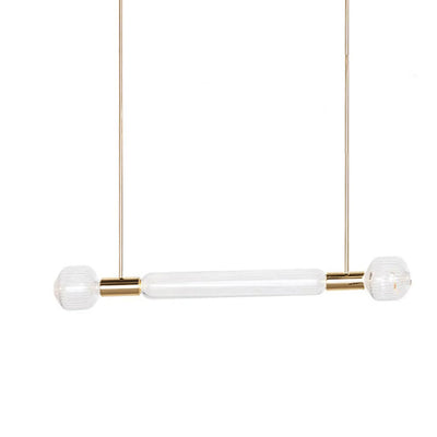 Tika Pendant Lamp Crystal Cylinder Cipher Contemporary