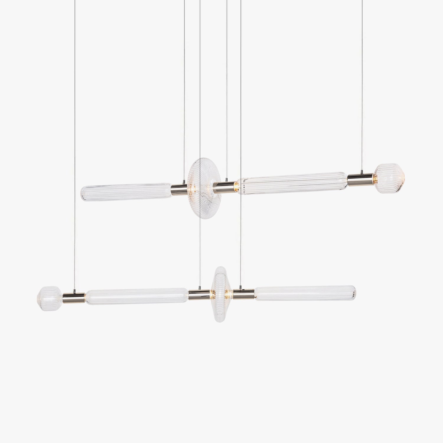 Tika Pendant Lamp Crystal Cylinder Cipher Contemporary