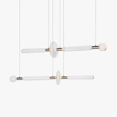 Tika Pendant Lamp Crystal Cylinder Cipher Contemporary