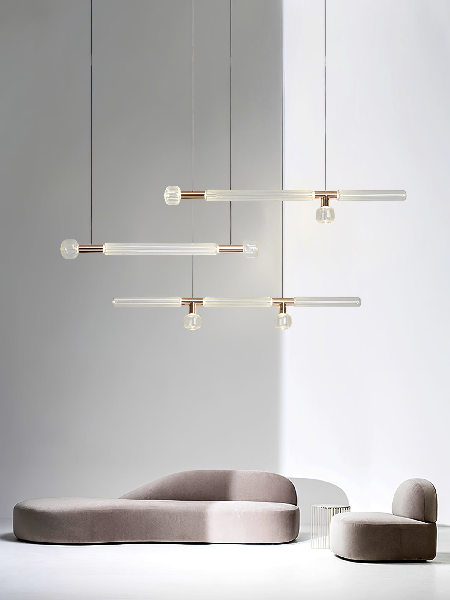 Tika Pendant Lamp Crystal Cylinder Cipher Contemporary