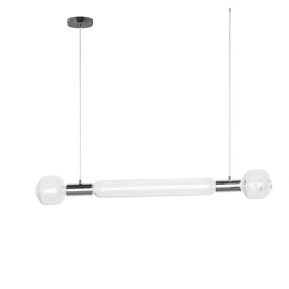 Tika Pendant Lamp Crystal Cylinder Cipher Contemporary
