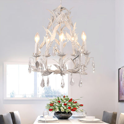 Sylvia Vintage Glass Chandelier