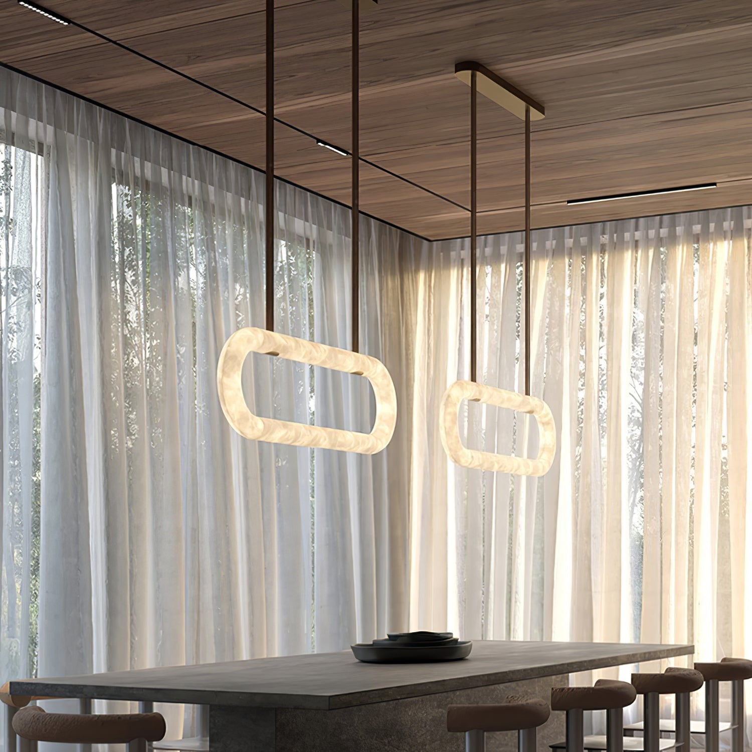 Nerina Alabaster Pendant Light