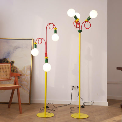 Erzoril Industrial Iron Floor Lamp