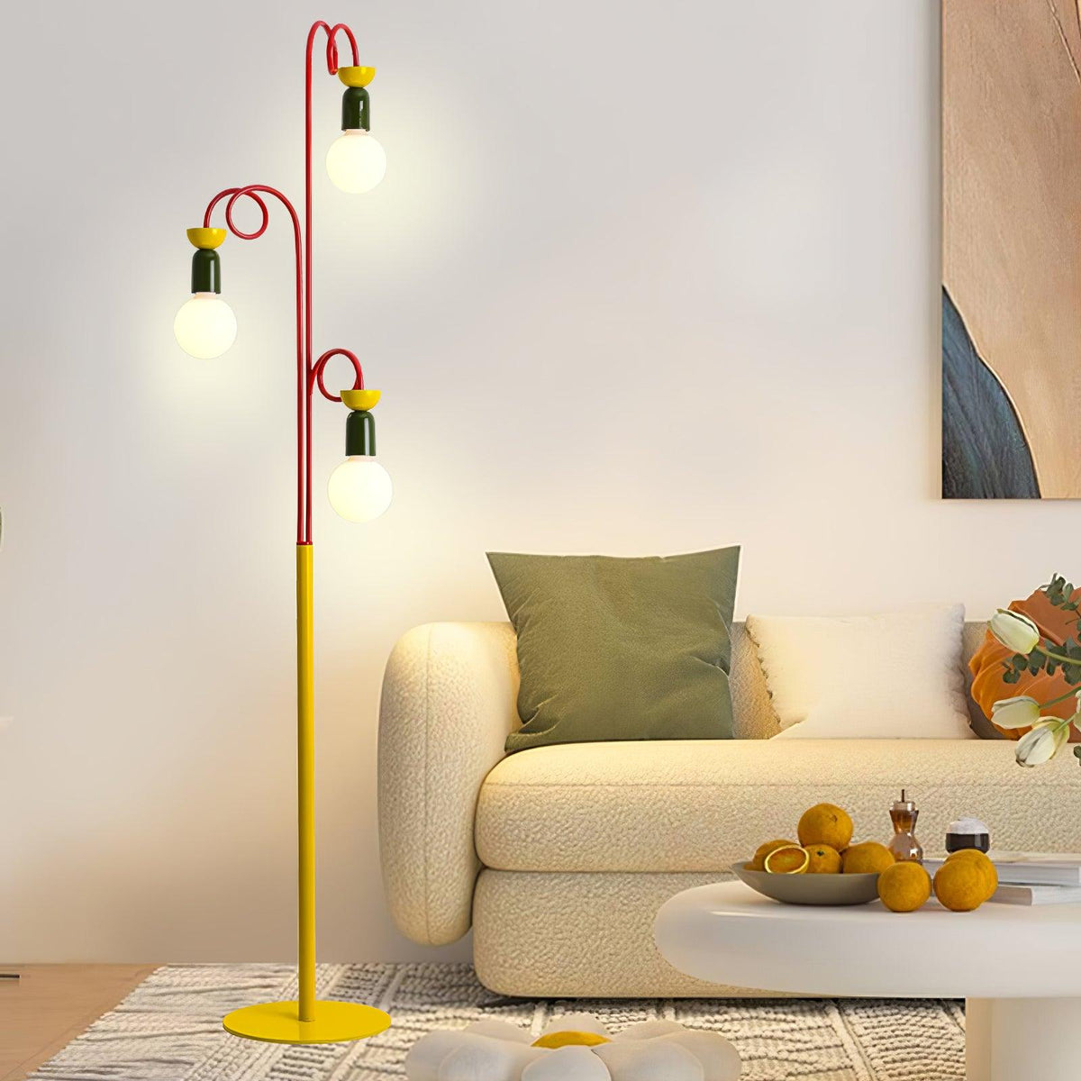 Erzoril Industrial Iron Floor Lamp