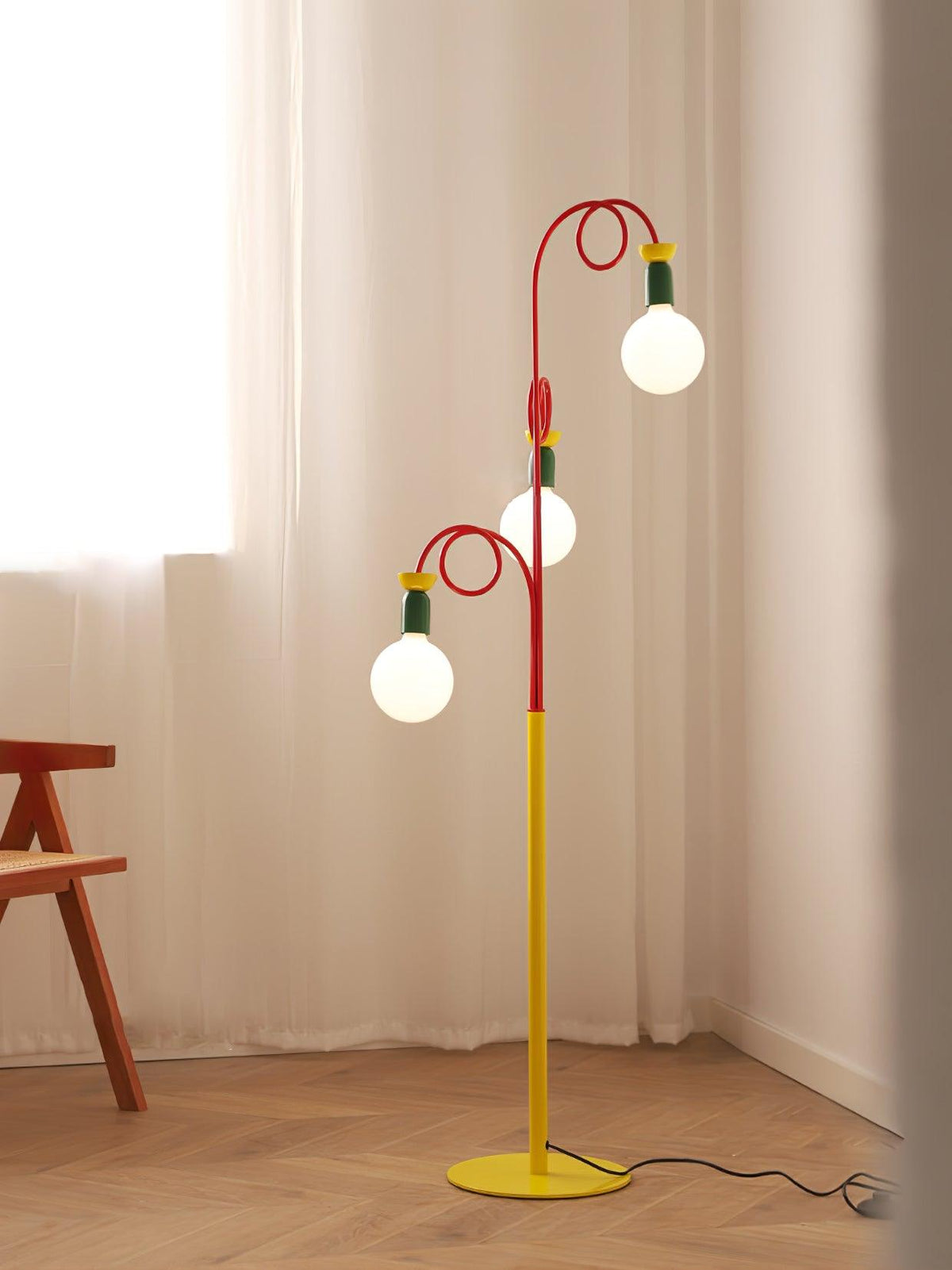 Erzoril Industrial Iron Floor Lamp