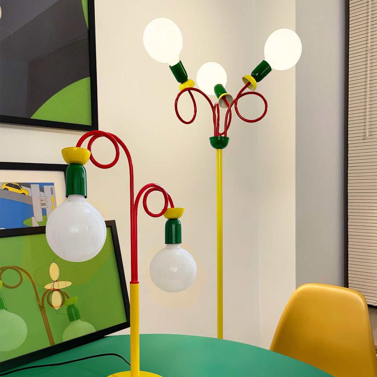 Erzoril Industrial Iron Floor Lamp