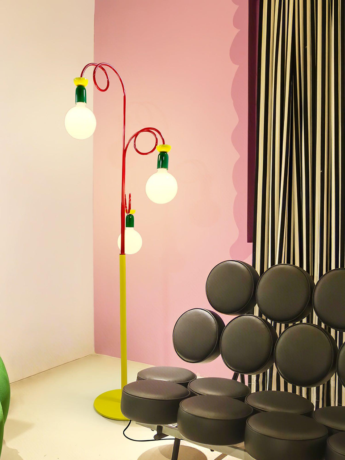 Erzoril Industrial Iron Floor Lamp