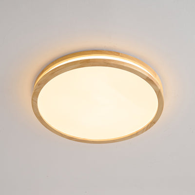 Nysilos Modern Minimalist Wood Ceiling Light
