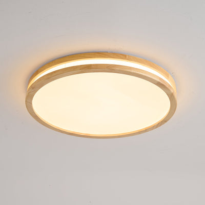 Nysilos Modern Minimalist Wood Ceiling Light