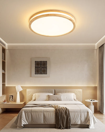 Nysilos Modern Minimalist Wood Ceiling Light