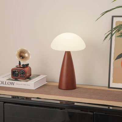Ibisin Funge Wood Contemporary Table Lamp