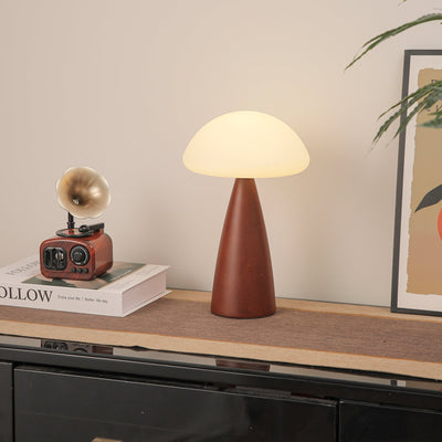 Ibisin Funge Wood Contemporary Table Lamp