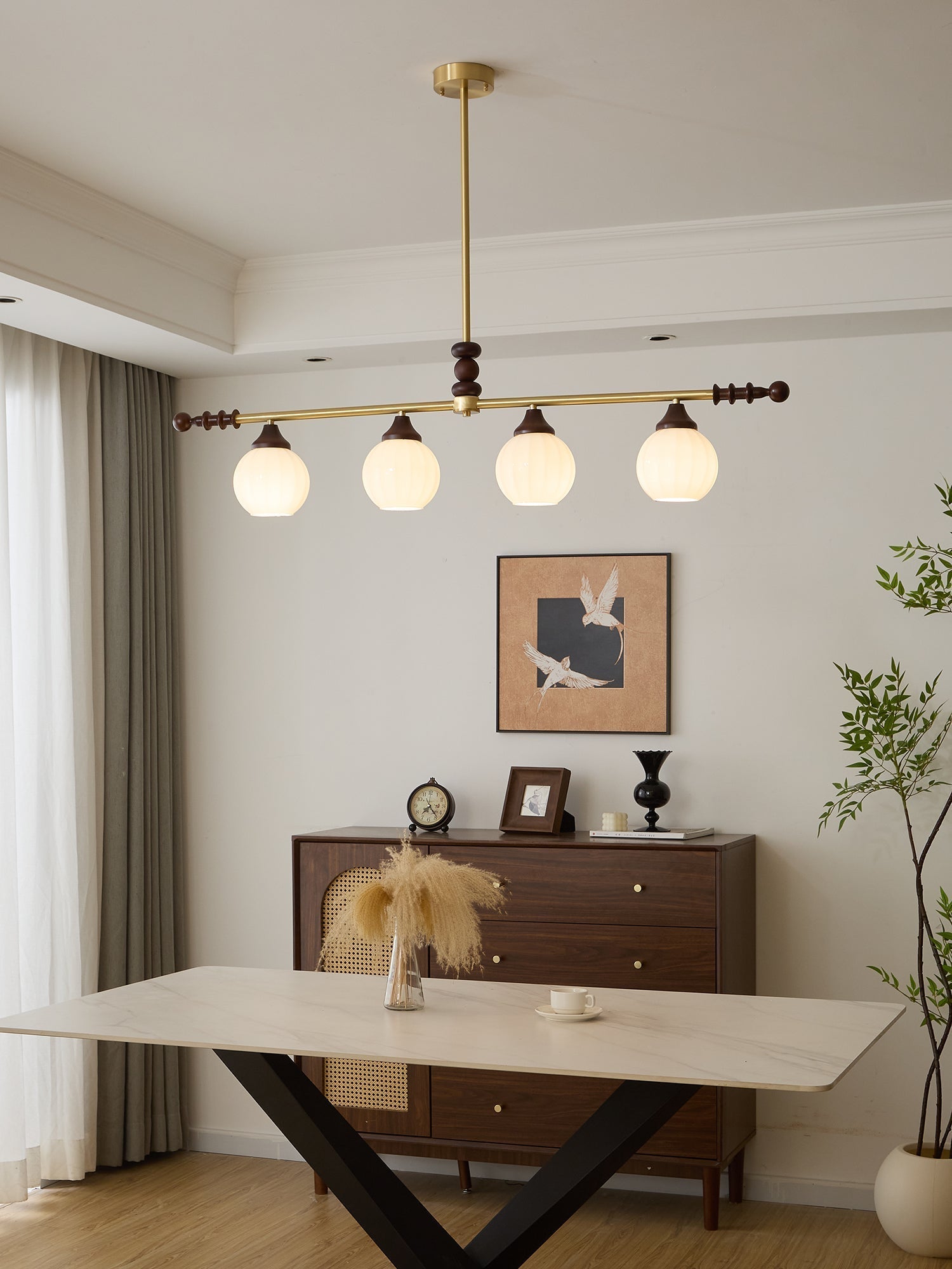 Vosole Traditional Elegance Vintage Wood Chandelier