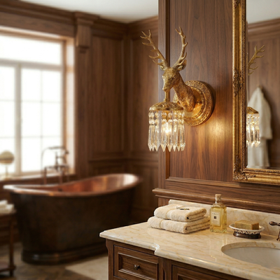 Valeridge Antler Crystal Indoor Wall Light
