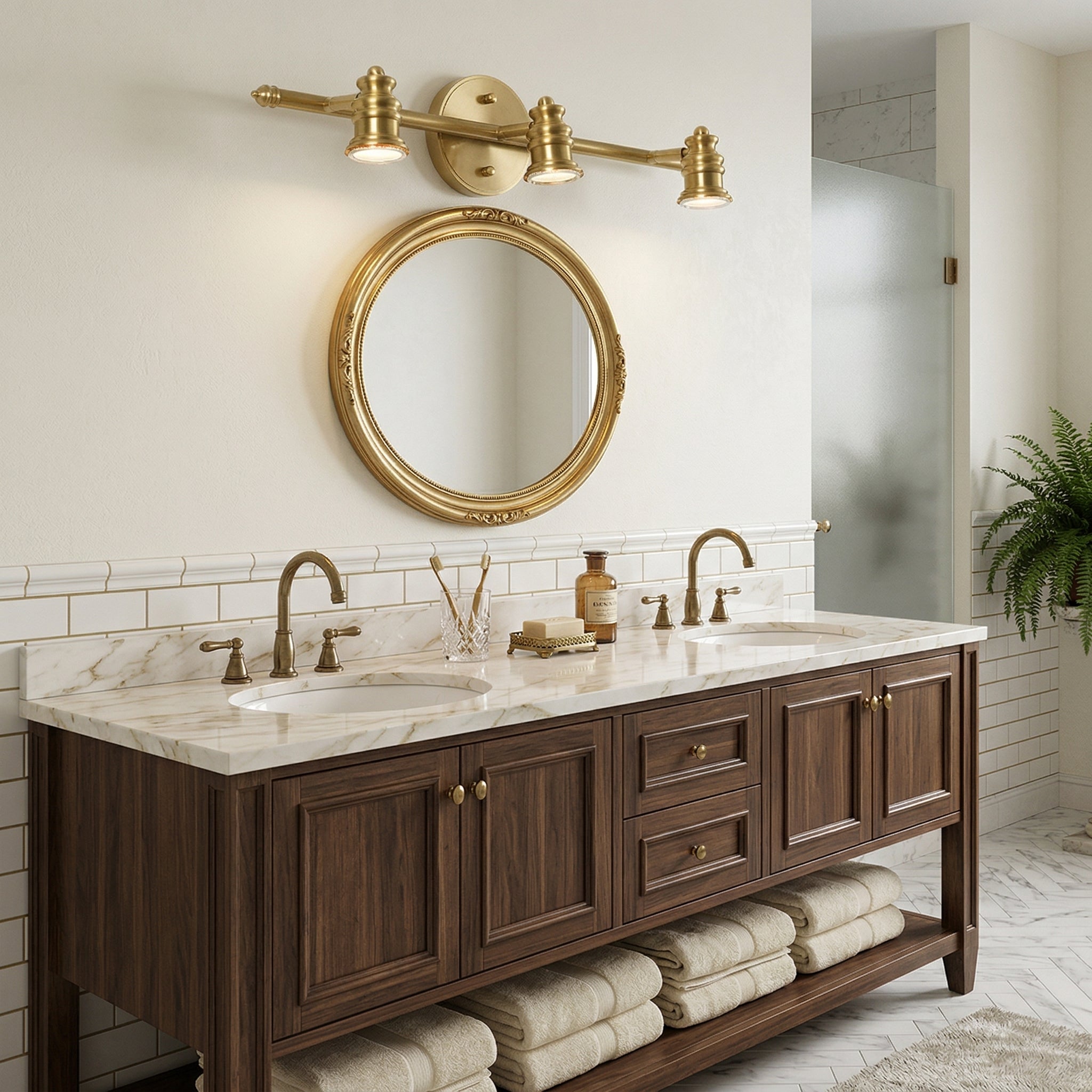 Fairley Brass Indoor Wall Light