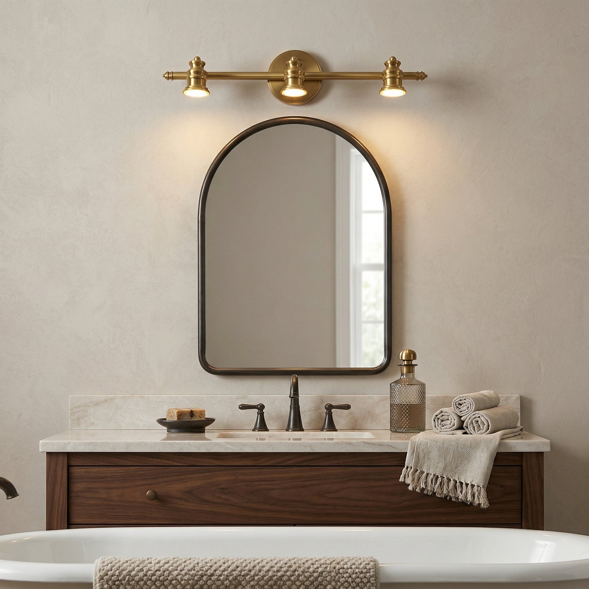 Fairley Brass Indoor Wall Light