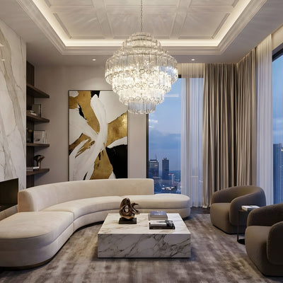 Pinewell Clear Grande Palermo Chandelier