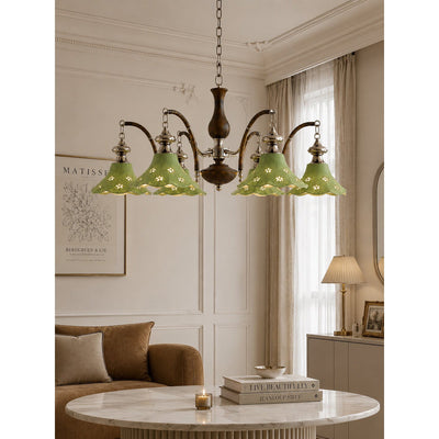 Hawthorne Floral Glass Chandelier