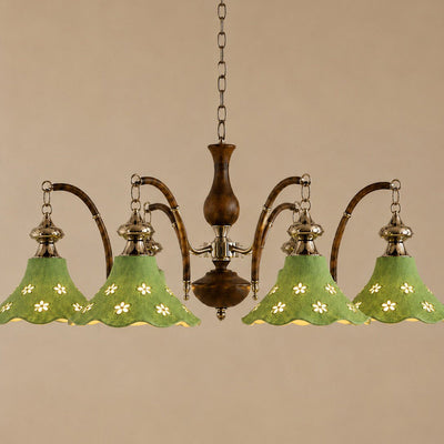 Hawthorne Floral Glass Chandelier